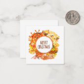 Frohe Weihnachten Mitteilungskarte (Vorderseite/Rückseite Beispiel)