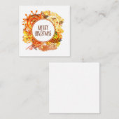 Frohe Weihnachten Mitteilungskarte (Vorne/Hinten)