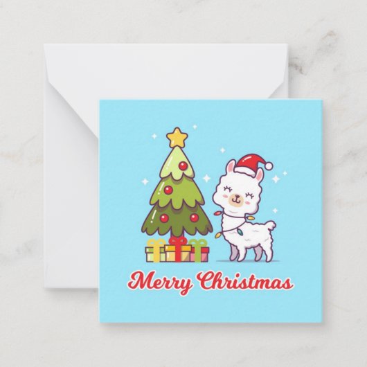 Frohe Weihnachten Mitteilungskarte (Vorderseite)