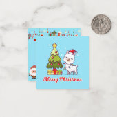 Frohe Weihnachten Mitteilungskarte (Vorderseite/Rückseite Beispiel)