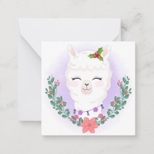 Frohe Weihnachten Mitteilungskarte (Vorderseite)