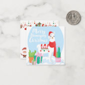 Frohe Weihnachten Mitteilungskarte (Vorderseite/Rückseite Beispiel)