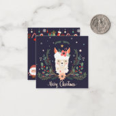 Frohe Weihnachten Mitteilungskarte (Vorderseite/Rückseite Beispiel)