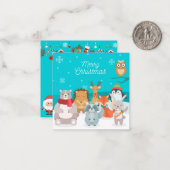 Frohe Weihnachten Mitteilungskarte (Vorderseite/Rückseite Beispiel)