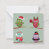 Frohe Weihnachten Mitteilungskarte (Rückseite)