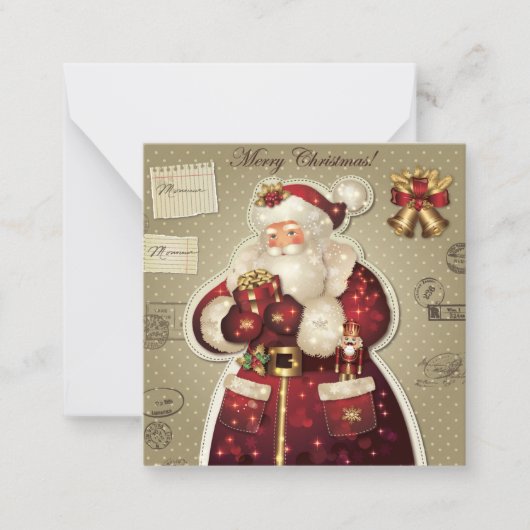 Frohe Weihnachten Mitteilungskarte (Vorderseite)
