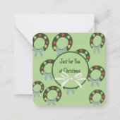 Frohe Weihnachten Mitteilungskarte (Vorderseite)