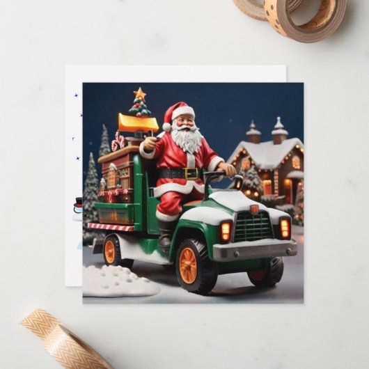 Frohe Weihnachten Mitteilungskarte (Vorderseite/Rückseite Beispiel)