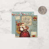 Frohe Weihnachten Mitteilungskarte (Vorderseite/Rückseite Beispiel)