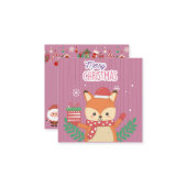 Frohe Weihnachten Mitteilungskarte (Vorderseite/Rückseite Beispiel)