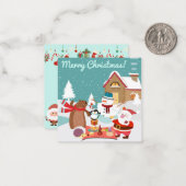 Frohe Weihnachten Mitteilungskarte (Vorderseite/Rückseite Beispiel)