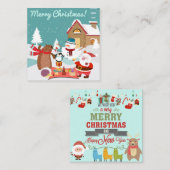 Frohe Weihnachten Mitteilungskarte (Vorne/Hinten)