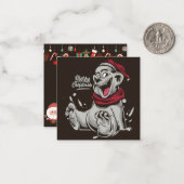 Frohe Weihnachten Mitteilungskarte (Vorderseite/Rückseite Beispiel)