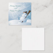 Frohe Weihnachten Mitteilungskarte (Vorne/Hinten)