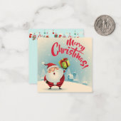 Frohe Weihnachten Mitteilungskarte (Vorderseite/Rückseite Beispiel)