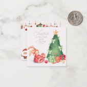 Frohe Weihnachten Mitteilungskarte (Vorderseite/Rückseite Beispiel)