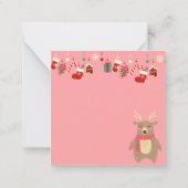 Frohe Weihnachten Mitteilungskarte (Rückseite)