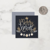 Frohe Weihnachten Mitteilungskarte (Vorderseite/Rückseite Beispiel)