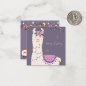 Frohe Weihnachten Mitteilungskarte (Vorderseite/Rückseite Beispiel)