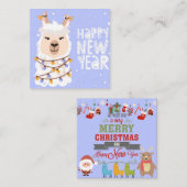 Frohe Weihnachten Mitteilungskarte (Vorne/Hinten)