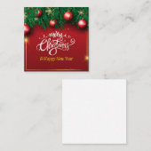 Frohe Weihnachten Mitteilungskarte (Vorne/Hinten)