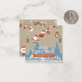 Frohe Weihnachten Mitteilungskarte (Vorderseite/Rückseite Beispiel)