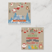 Frohe Weihnachten Mitteilungskarte (Vorne/Hinten)