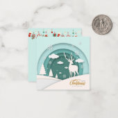 Frohe Weihnachten Mitteilungskarte (Vorderseite/Rückseite Beispiel)