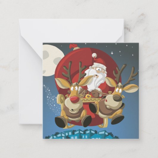 Frohe Weihnachten Mitteilungskarte (Vorderseite)