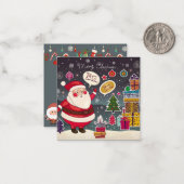 Frohe Weihnachten Mitteilungskarte (Vorderseite/Rückseite Beispiel)