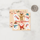 Frohe Weihnachten Mitteilungskarte (Vorderseite/Rückseite Beispiel)