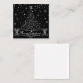 Frohe Weihnachten Mitteilungskarte (Vorne/Hinten)