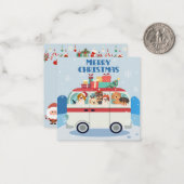 Frohe Weihnachten Mitteilungskarte (Vorderseite/Rückseite Beispiel)