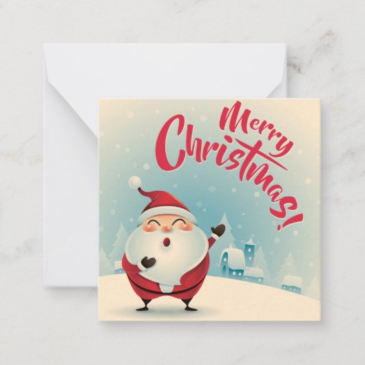 Frohe Weihnachten Mitteilungskarte (Vorderseite)
