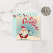 Frohe Weihnachten Mitteilungskarte (Vorderseite/Rückseite Beispiel)