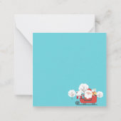 Frohe Weihnachten Mitteilungskarte (Rückseite)