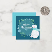 Frohe Weihnachten Mitteilungskarte (Vorderseite/Rückseite Beispiel)