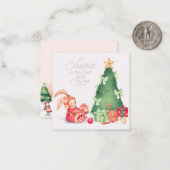 Frohe Weihnachten Mitteilungskarte (Vorderseite/Rückseite Beispiel)