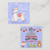 Frohe Weihnachten Mitteilungskarte (Vorne/Hinten)