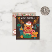 Frohe Weihnachten Mitteilungskarte (Vorderseite/Rückseite Beispiel)