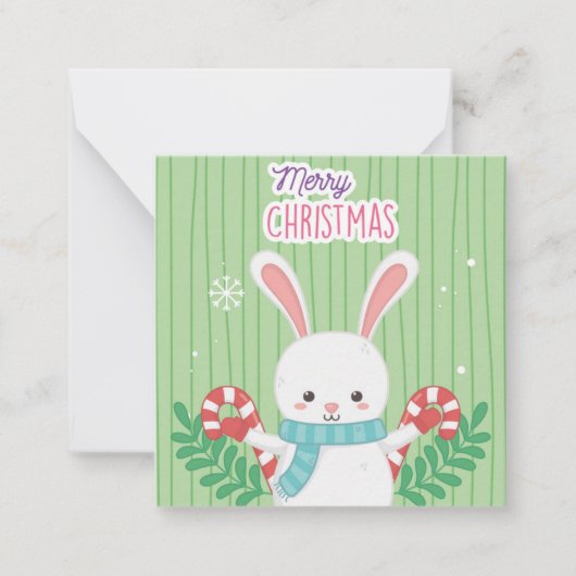 Frohe Weihnachten Mitteilungskarte (Vorderseite)