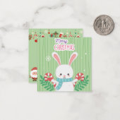 Frohe Weihnachten Mitteilungskarte (Vorderseite/Rückseite Beispiel)