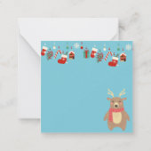 Frohe Weihnachten Mitteilungskarte (Rückseite)