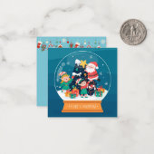 Frohe Weihnachten Mitteilungskarte (Vorderseite/Rückseite Beispiel)