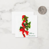 Frohe Weihnachten Mitteilungskarte (Vorderseite/Rückseite Beispiel)