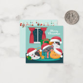 Frohe Weihnachten Mitteilungskarte (Vorderseite/Rückseite Beispiel)