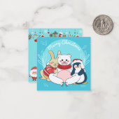 Frohe Weihnachten Mitteilungskarte (Vorderseite/Rückseite Beispiel)