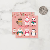 Frohe Weihnachten Mitteilungskarte (Vorderseite/Rückseite Beispiel)