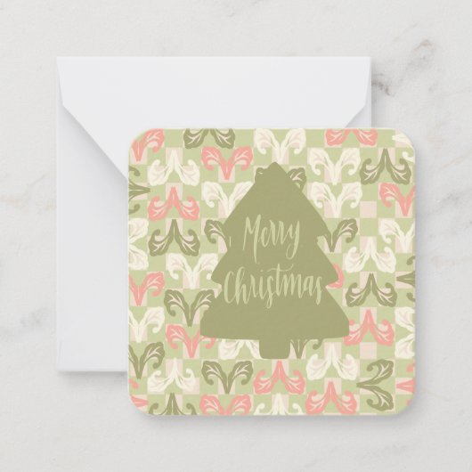 Frohe Weihnachten: Mitteilungskarte (Vorderseite)