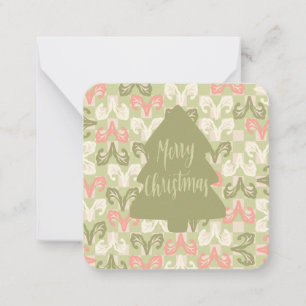 Frohe Weihnachten: Mitteilungskarte